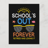 幼稚園おもしろい先生退退職した学校 ポストカード (正面)