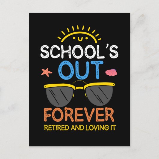 幼稚園おもしろい先生退退職した学校 ポストカード (正面)