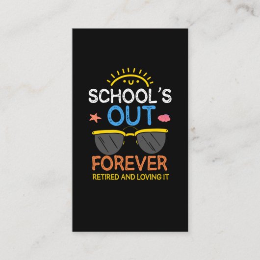 幼稚園おもしろい先生退退職した学校 名刺 (正面)