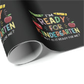 幼稚園おもしろい学校に戻る子供たち ラッピングペーパー (ロールコーナー)