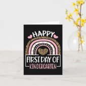 幼稚園おもしろい新学期レオパ カード (黄色い花)