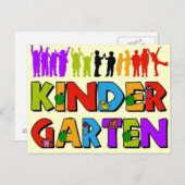 幼稚園おもしろい ポストカード (正面/裏面)