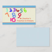 幼稚園および育児の名刺 名刺 (正面/裏面)