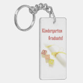 幼稚園から卒業、カスタムへの贈り物 キーホルダー (正面左)