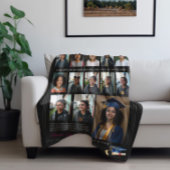 幼稚園から高校までの写真 フリースブランケット