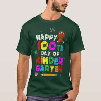 幼稚園かわいい戦士サムールの幸せな100日目 Tシャツ