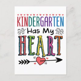 幼稚園がハート先生教えのチーム ポストカード