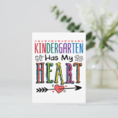 幼稚園がハート先生教えのチーム ポストカード (スタンド正面)