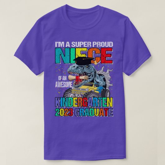 幼稚園すごいの誇りを持った姪素晴らしだ Tシャツ (デザイン正面)