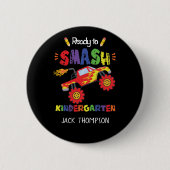 幼稚園つぶし準備のモンスタートラック 缶バッジ (正面)