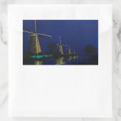 幼稚園での夜 長方形シール (バッグ)