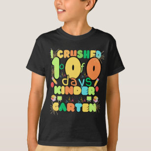 幼稚園で100人の日をつぶした Tシャツ