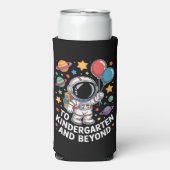 幼稚園とそれ以上 宇宙飛行士 宇宙 スリム缶クーラー (Seltzer正面)