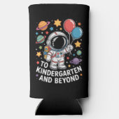 幼稚園とそれ以上 宇宙飛行士 宇宙 スリム缶クーラー (裏面)