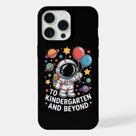 幼稚園とそれ以上 宇宙飛行士 宇宙 iPhoneケース (裏面)