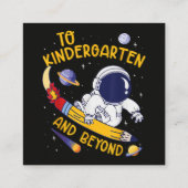 幼稚園とそれ以降 宇宙飛行士 バックトゥスクール スクエア名刺 (裏面)