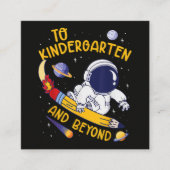 幼稚園とそれ以降 宇宙飛行士 バックトゥスクール スクエア名刺 (正面)