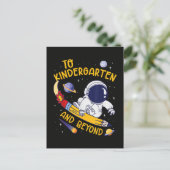 幼稚園とそれ以降 宇宙飛行士 バックトゥスクール ポストカード (スタンド正面)
