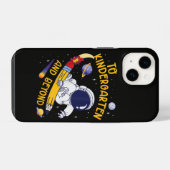 幼稚園とそれ以降 宇宙飛行士 バックトゥスクール iPhoneケース (裏面横)