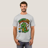 幼稚園に吼えて突入！恐竜Tシャツ Tシャツ (正面フル)