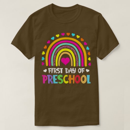 幼稚園に戻る幼稚園の幸せな最初の日 Tシャツ (デザイン正面)