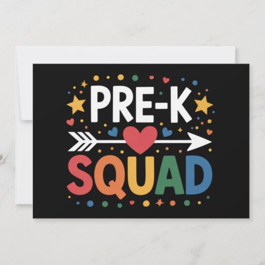 幼稚園に戻る プレスクールの初日 招待状 (正面)