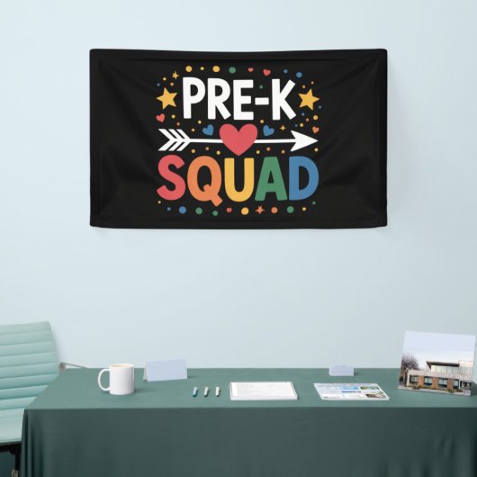 幼稚園に戻る プレスクールの初日 横断幕 (トレードショー)