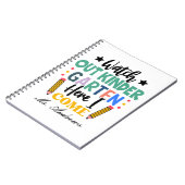 幼稚園に突入！楽しい子供のノート ノートブック (左側)