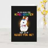 幼稚園に行く準備ができています カード (黄色い花)