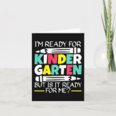 幼稚園に行く準備はできてるけど準備はできてるよ カード (正面)