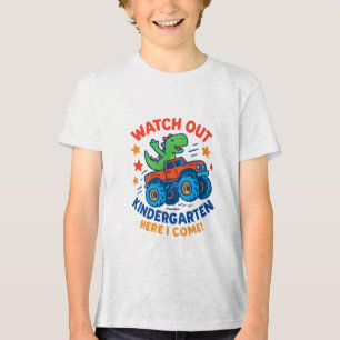 幼稚園に轟音 – Dino Monster Truck トライブレンドTシャツ