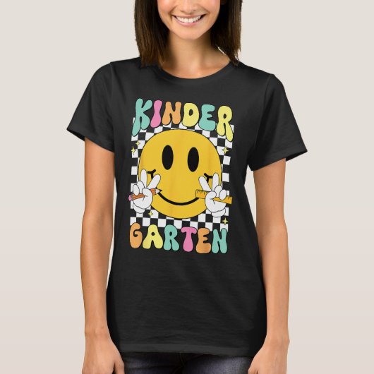 幼稚園のようこそ 笑顔のバックトゥスクール幼稚園 Tシャツ (正面)