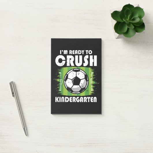 幼稚園のサッカーで新しい門出を祝う ポストイット (オフィス)