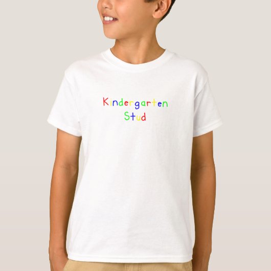 幼稚園のスタッドのTシャツ Tシャツ (正面)