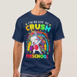 幼稚園のダビング・ユニコーンをつぶす準備ができている子供たち Tシャツ