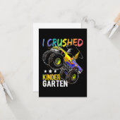 幼稚園のモンスタートラックをつぶした カード (正面/裏面インサイチュ)