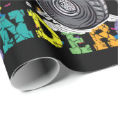 幼稚園のモンスタートラックをつぶす準備ができている子供たち ラッピングペーパー (ロールコーナー)