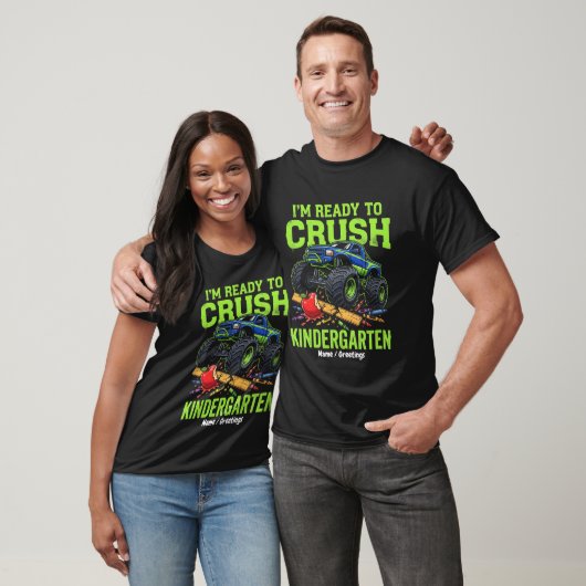 幼稚園のモンスタートラックをぶっ壊せ Tシャツ (ユニセックス)