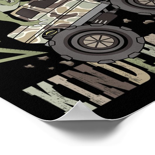 幼稚園のモンスター#39トラックをつぶす準備ができている(&M) ポスター (角)