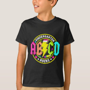 幼稚園のロック ABCD 新学期 面白いロック Tシャツ