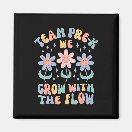 幼稚園の先生に感謝 Pre-k Grow Wit マグネット (正面)