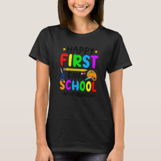 幼稚園の先生のためのイタズラ描きの文字デザイン Tシャツ