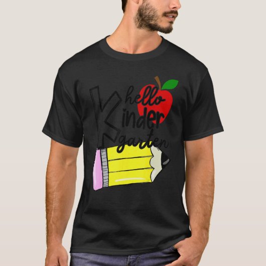 幼稚園の先生のためのバックトゥスクールグッズ Tシャツ (正面)