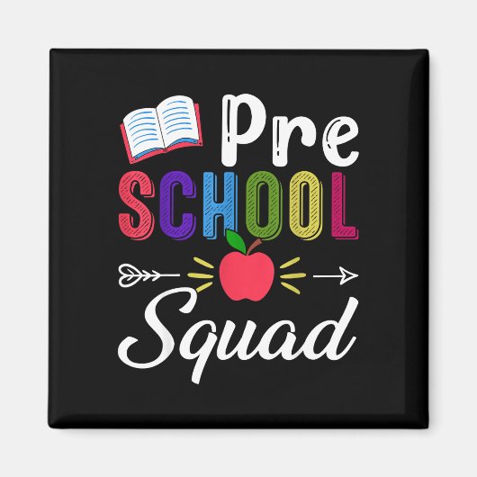 幼稚園の先生のためのバックトゥスクール マグネット (正面)