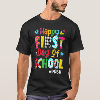 幼稚園の先生のための学校最初の日のお祝い バック・トゥ・スクール Tシャツ