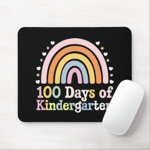 幼稚園の先生のための100日目おめでとう キッズ100日 マウスパッド