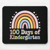 幼稚園の先生のための100日目おめでとう キッズ100日 マウスパッド (正面)