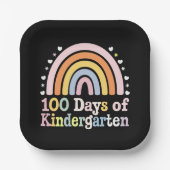 幼稚園の先生のための100日目のギフト 100日を祝おう ペーパープレート (正面)