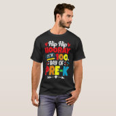 幼稚園の先生のための100日目の学校、男の子向け Tシャツ (正面フル)