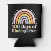 幼稚園の先生のための100日目 キッズ 100日 缶クーラー (正面)